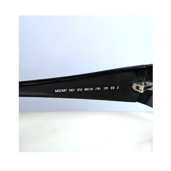 Neostyle Mozart 1401 Black & Swarovski Crystals Sunglasses 48-18 NOS Rare main image 9